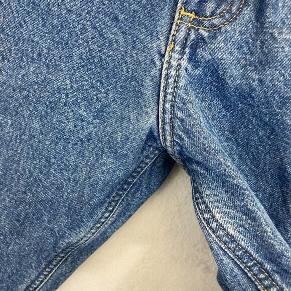 Carhartt Flannel Lined Jeans 44x32 Relaxed Fit B172 DST Blue Denim Warm Outdoors - Picture 7 of 16